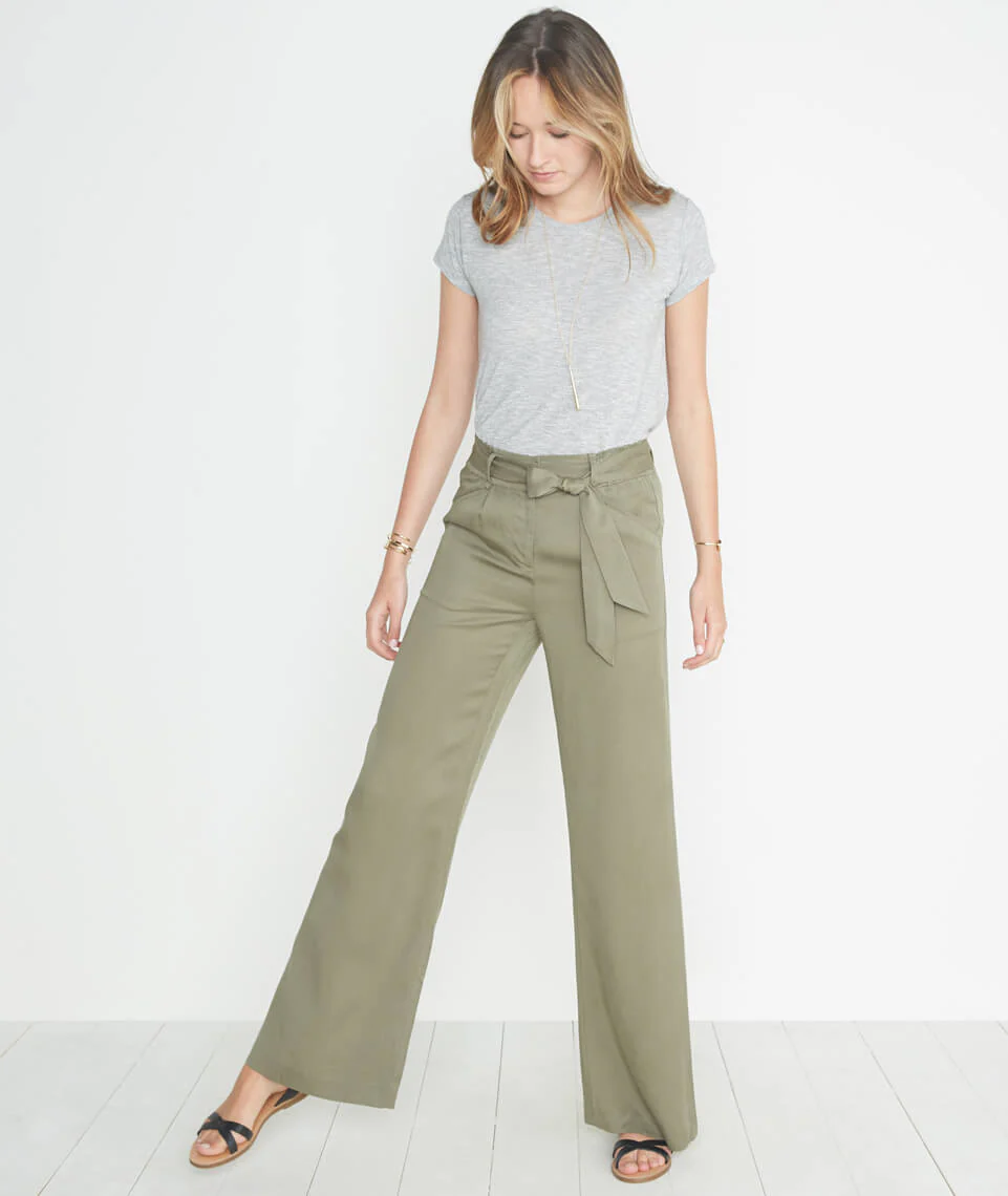 Ivy Pant in Worn Olive