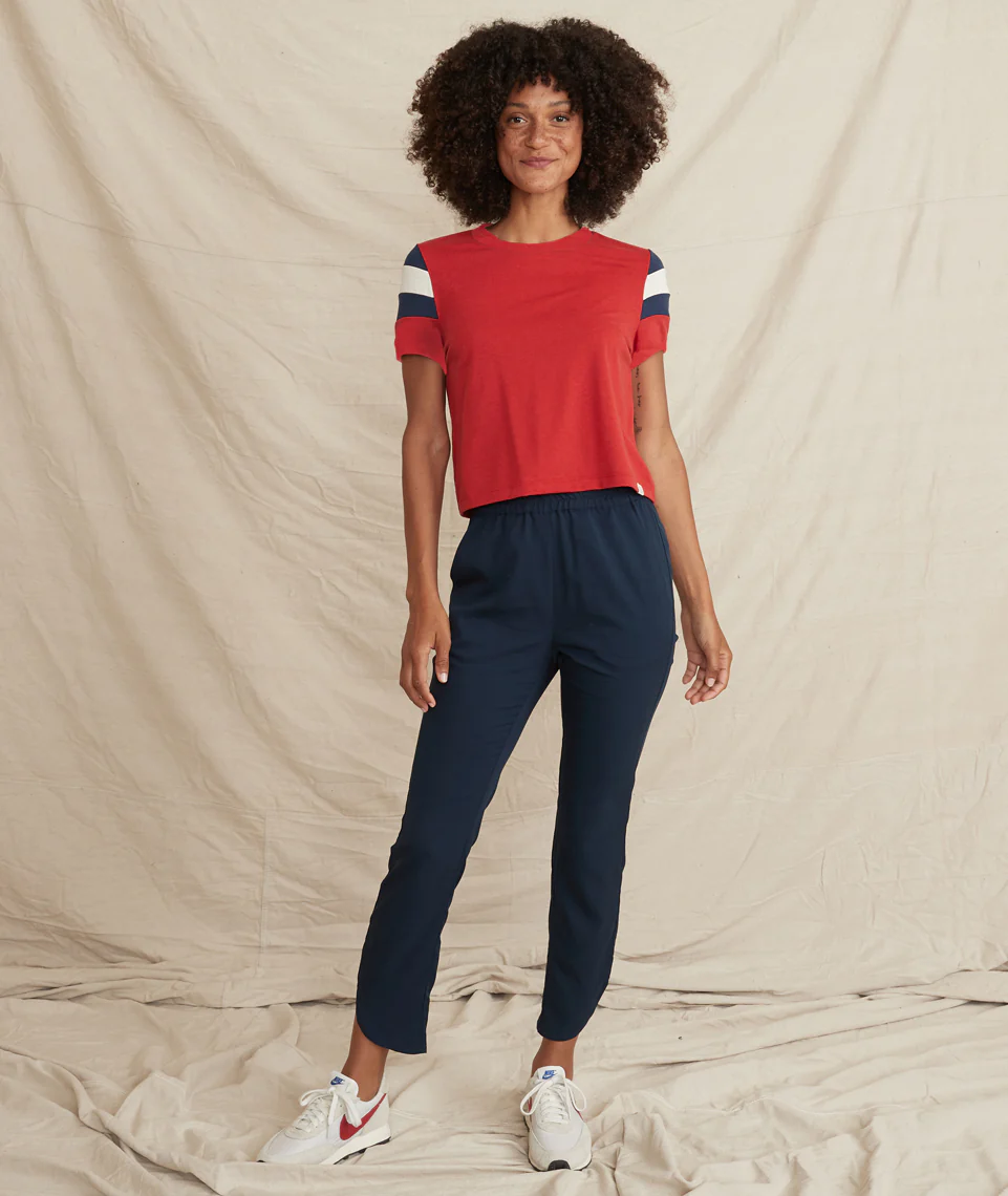 Re-Spun Banks Tee in Salsa