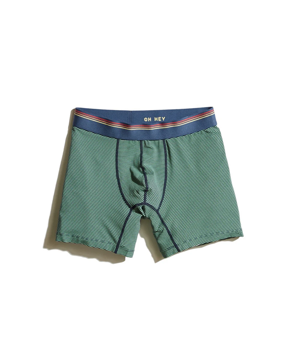 Best Boxer Briefs Ever in Green/Navy Stripe