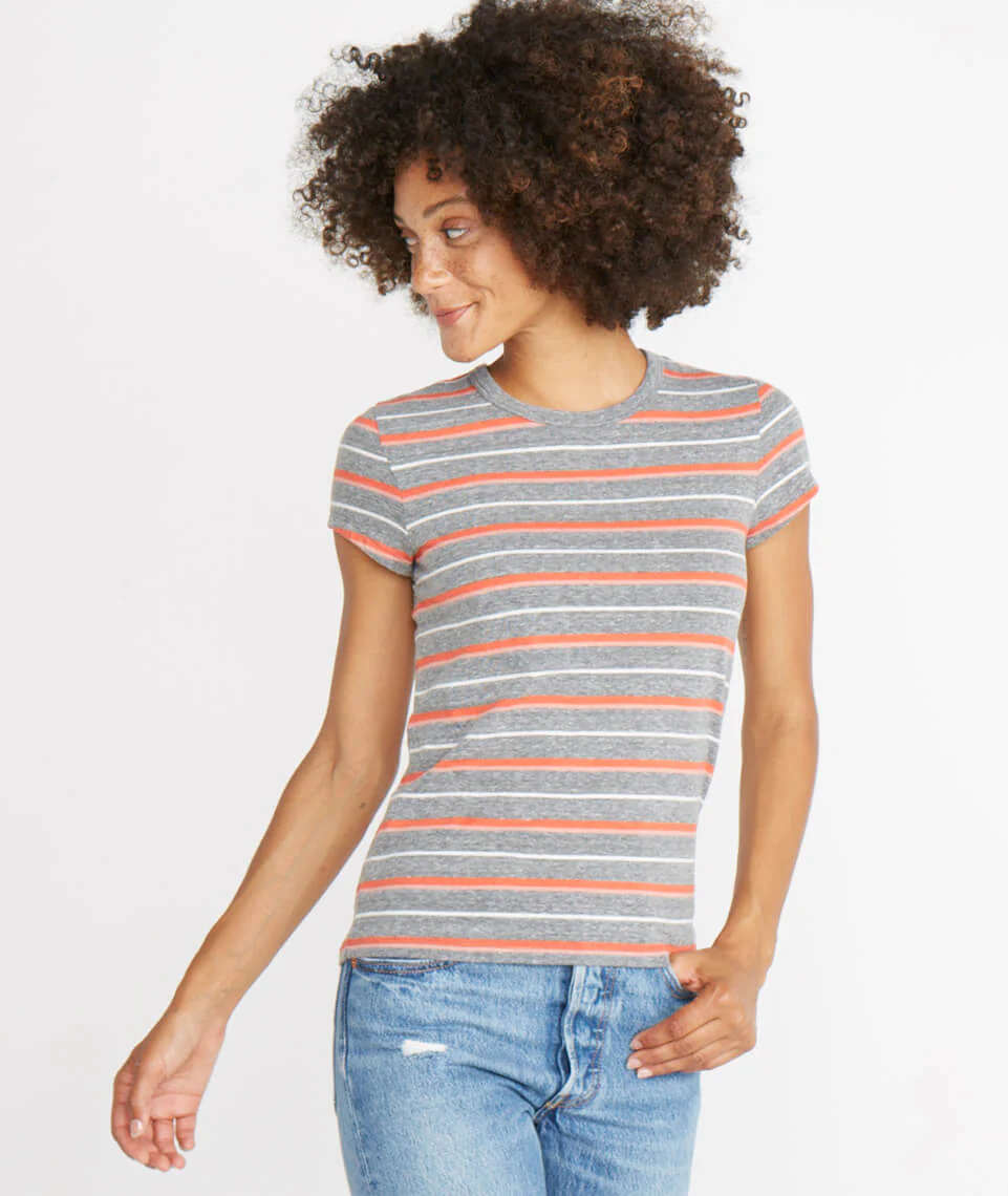 Classic Crew in Multi Stripe