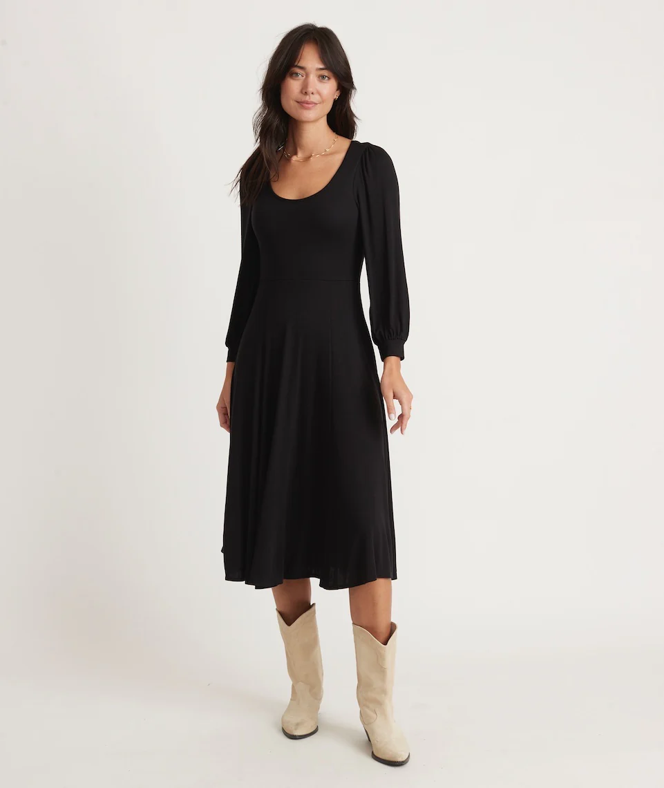 Lexi Long Sleeve Midi Fit and Flare