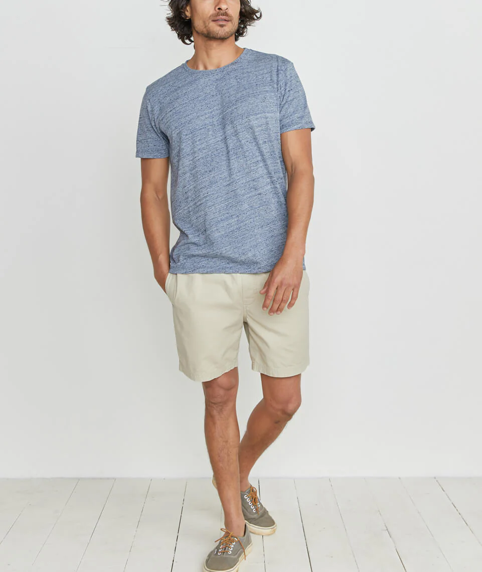 Signature Crewneck in Denim Nep