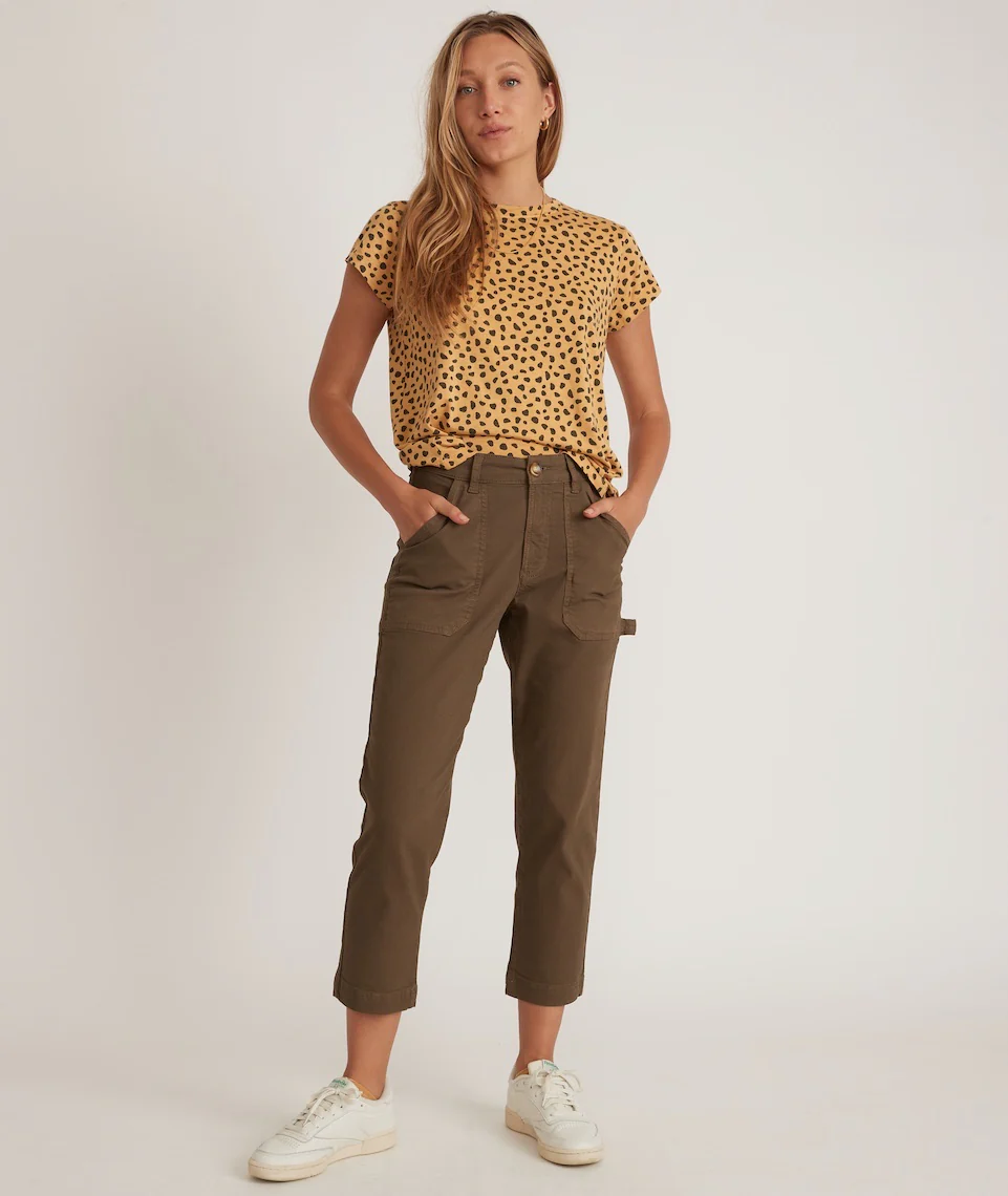 Swing Crew Tee in Cheetah