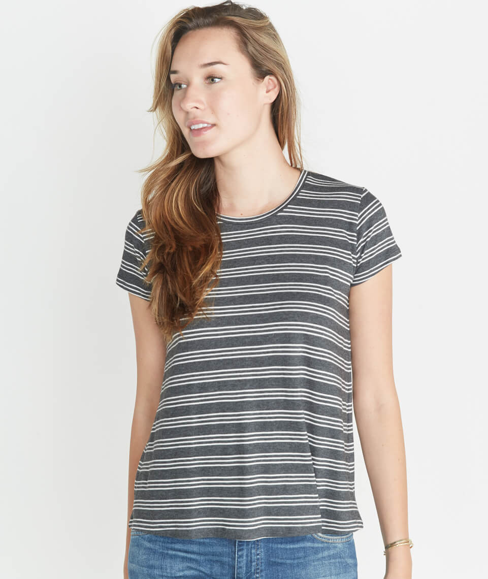 Swing Crew in Charcoal Stripe