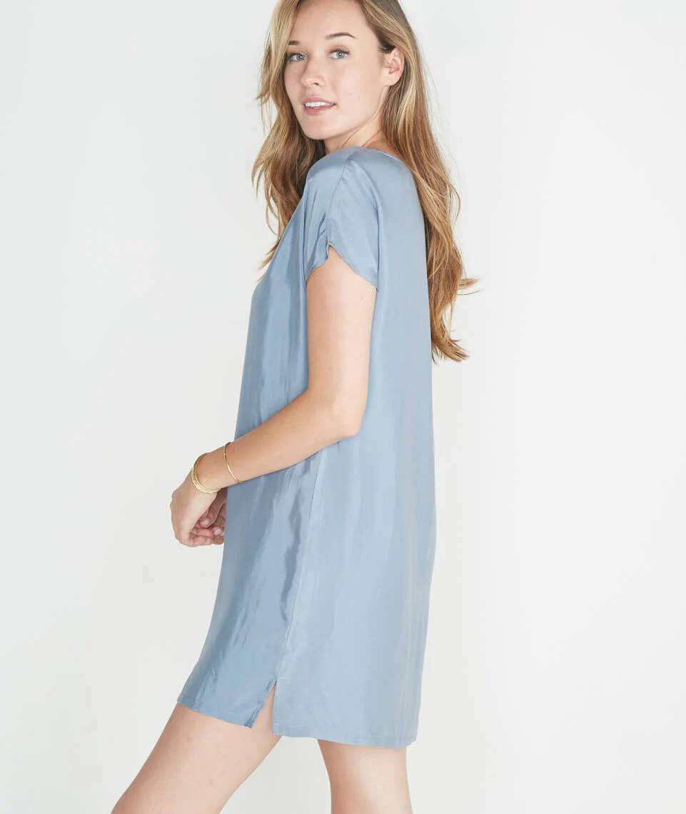 Delta Dress in Faded Sky Blue