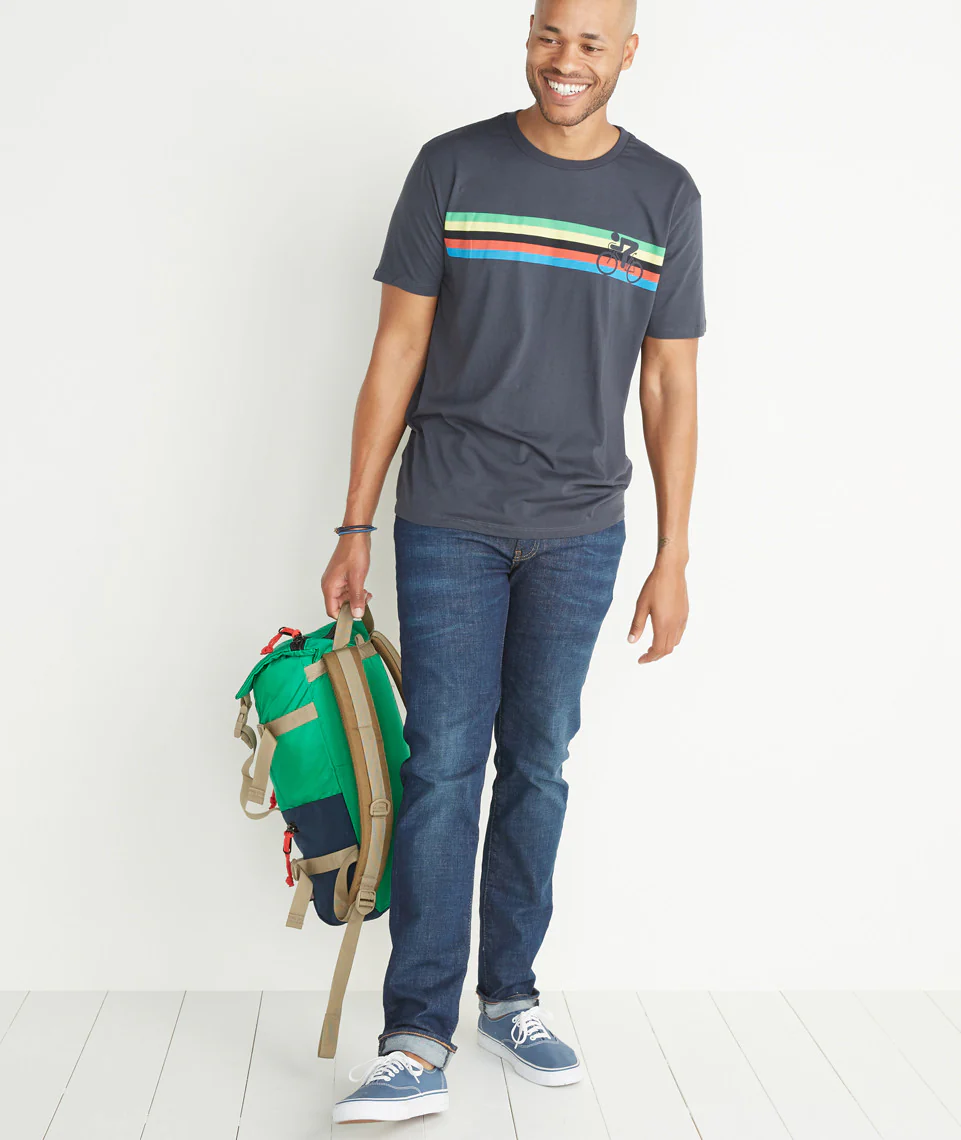Cycle Stripes Graphic Tee