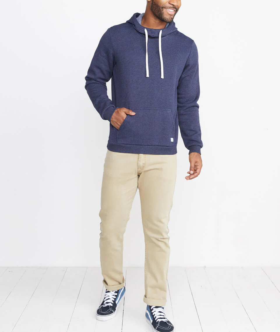 Sherpa Cowlneck Hoodie in Navy