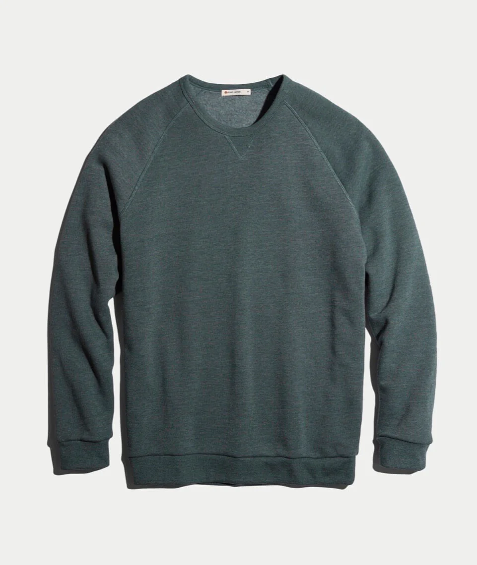 Nolan Crewneck in Forest Green