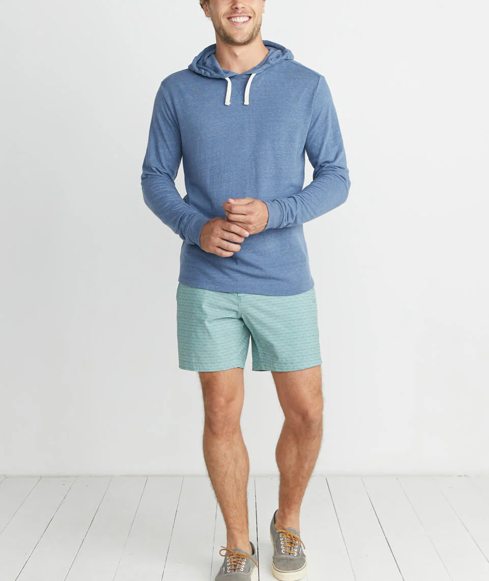 Double Knit Hoodie in Navy