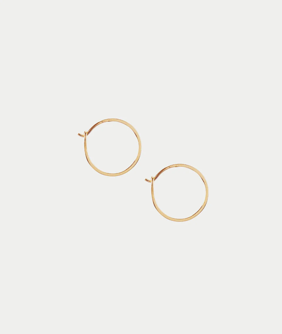 Kris Nations Small Simple Hoop Earrings