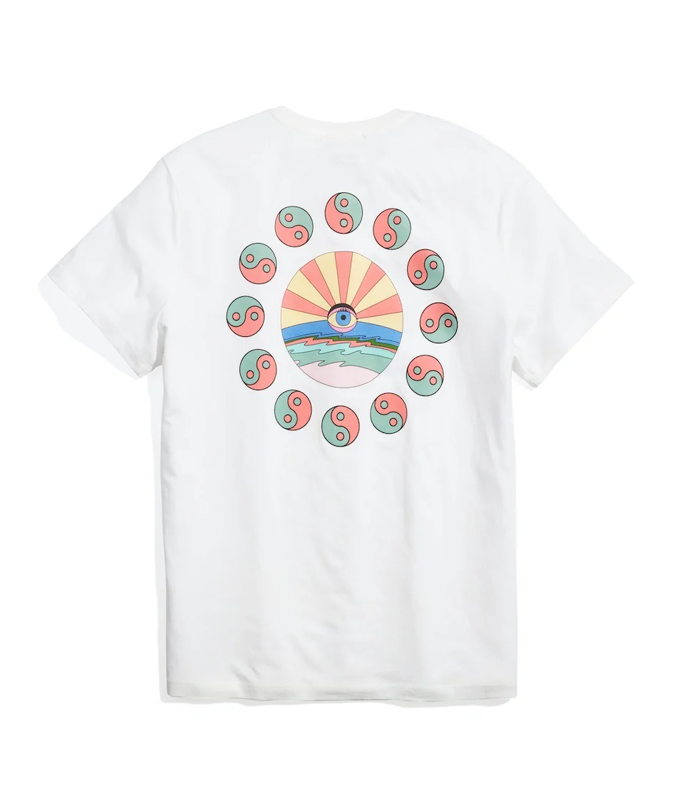 Signature Crew Graphic Tee in Natural