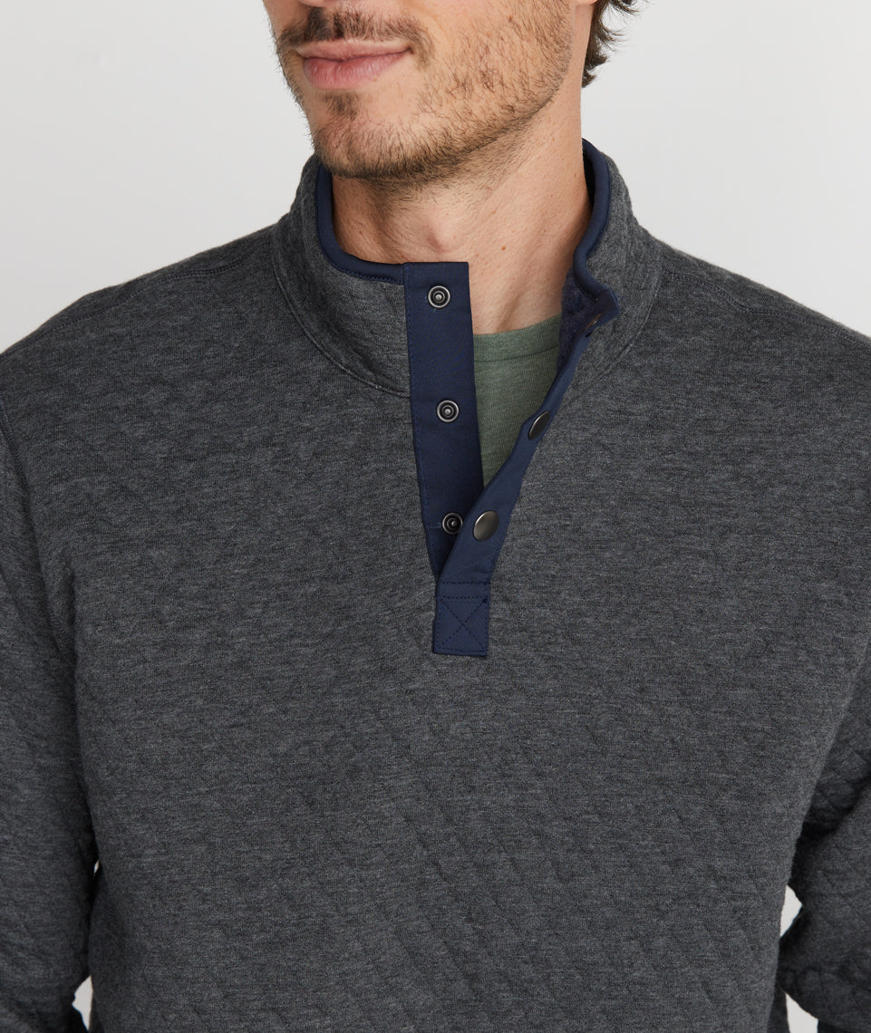 Reversible Corbet in Navy Heather/Dark Heather Grey