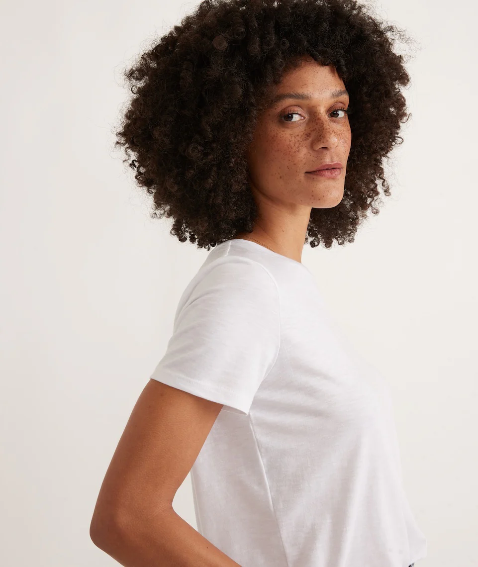 Classic Crew Tee in White