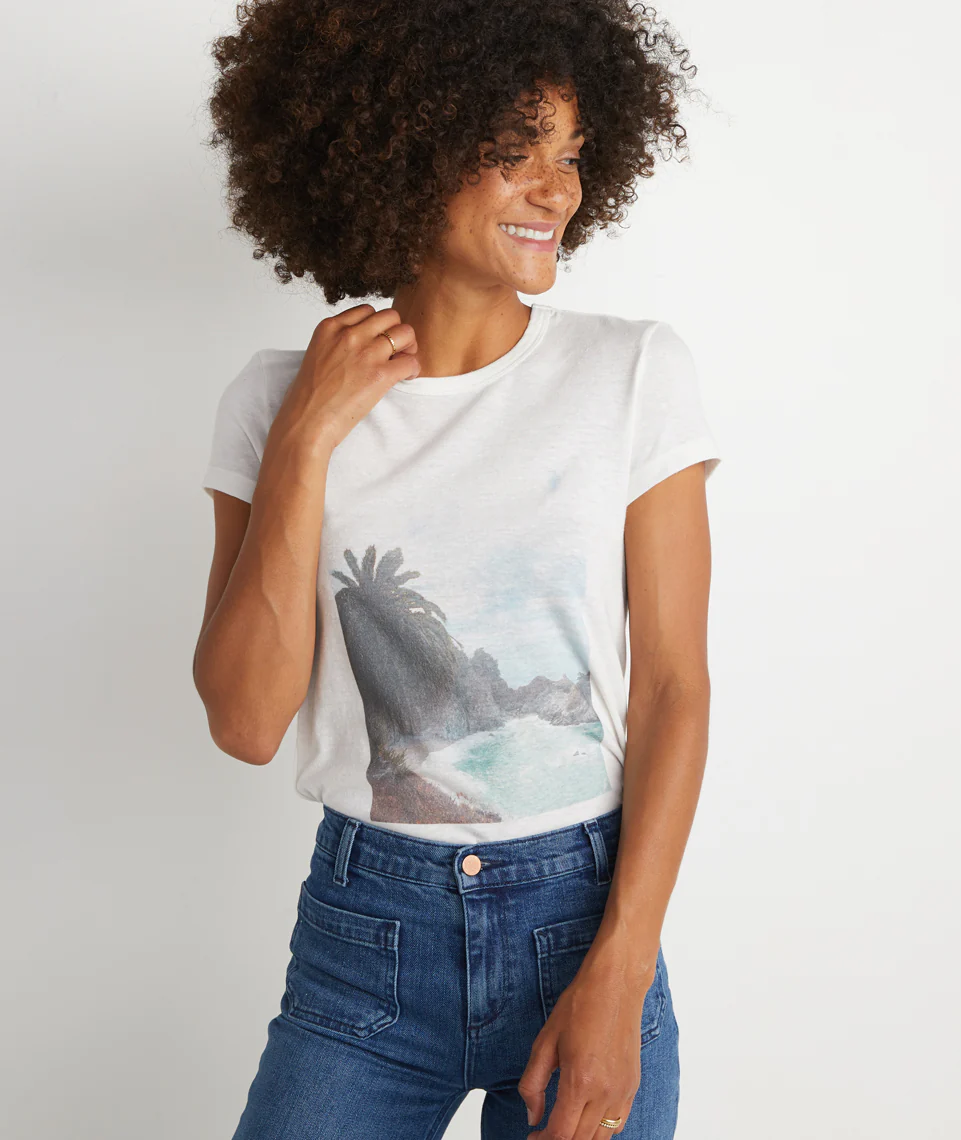 Big Sur Tee in Cream