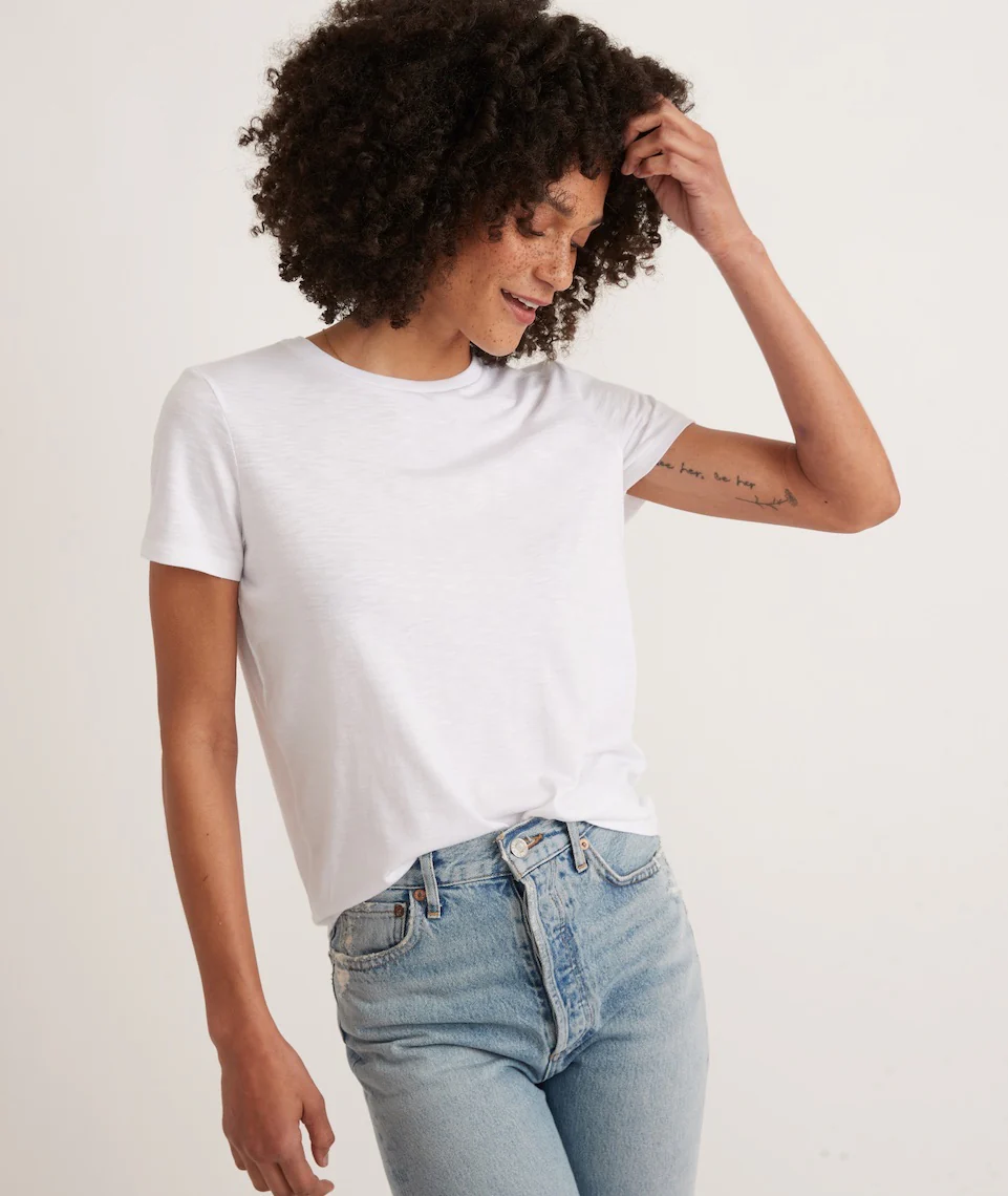 Classic Crew Tee in White