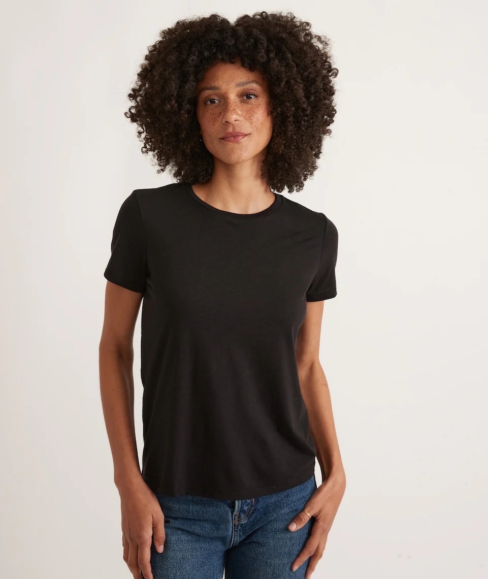 Classic Crew Tee in Black