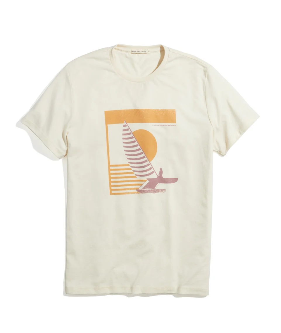 Re-Spun Graphic Tee in Natural