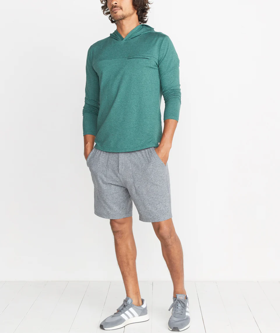 Yoga Short - Mid Heather Grey