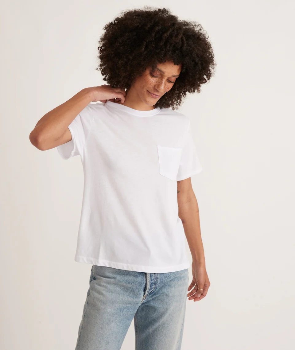 Boyfriend Crew Tee in White