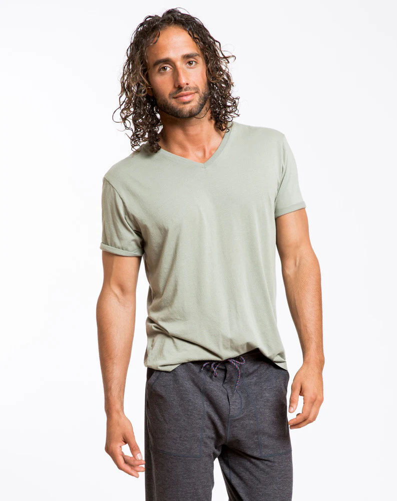 Signature V-neck - Sea Spray