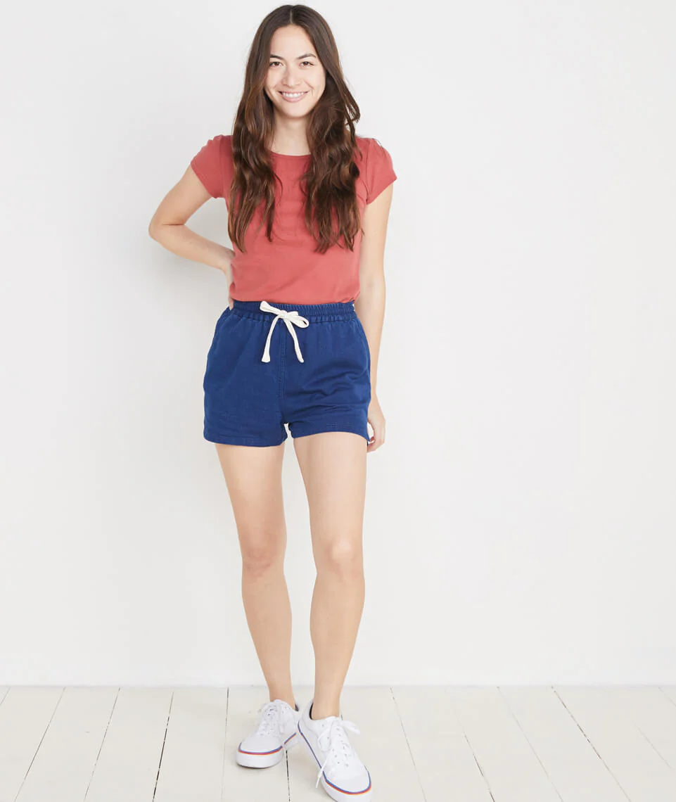 Cipes Beach Short in Mid Wash Indigo