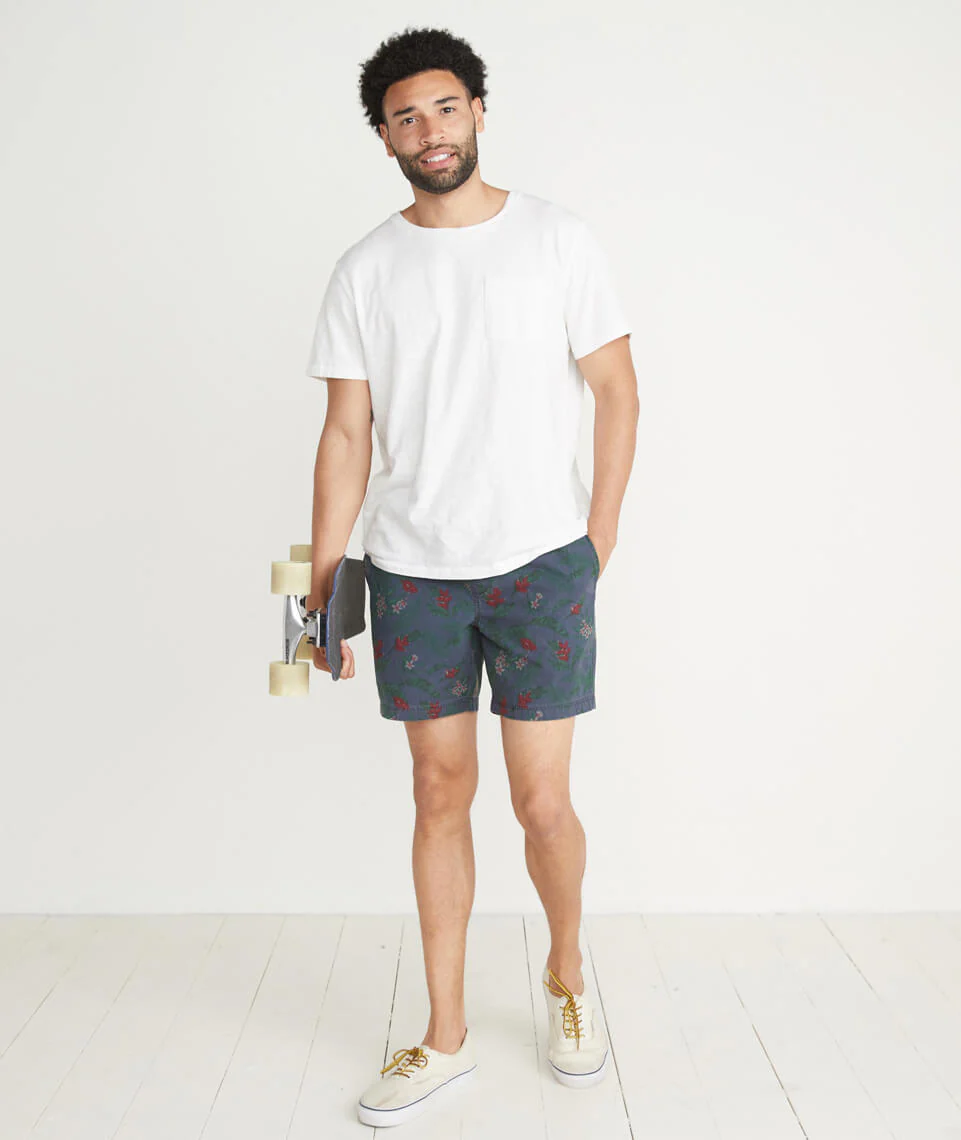 Beach Short in Ink Print