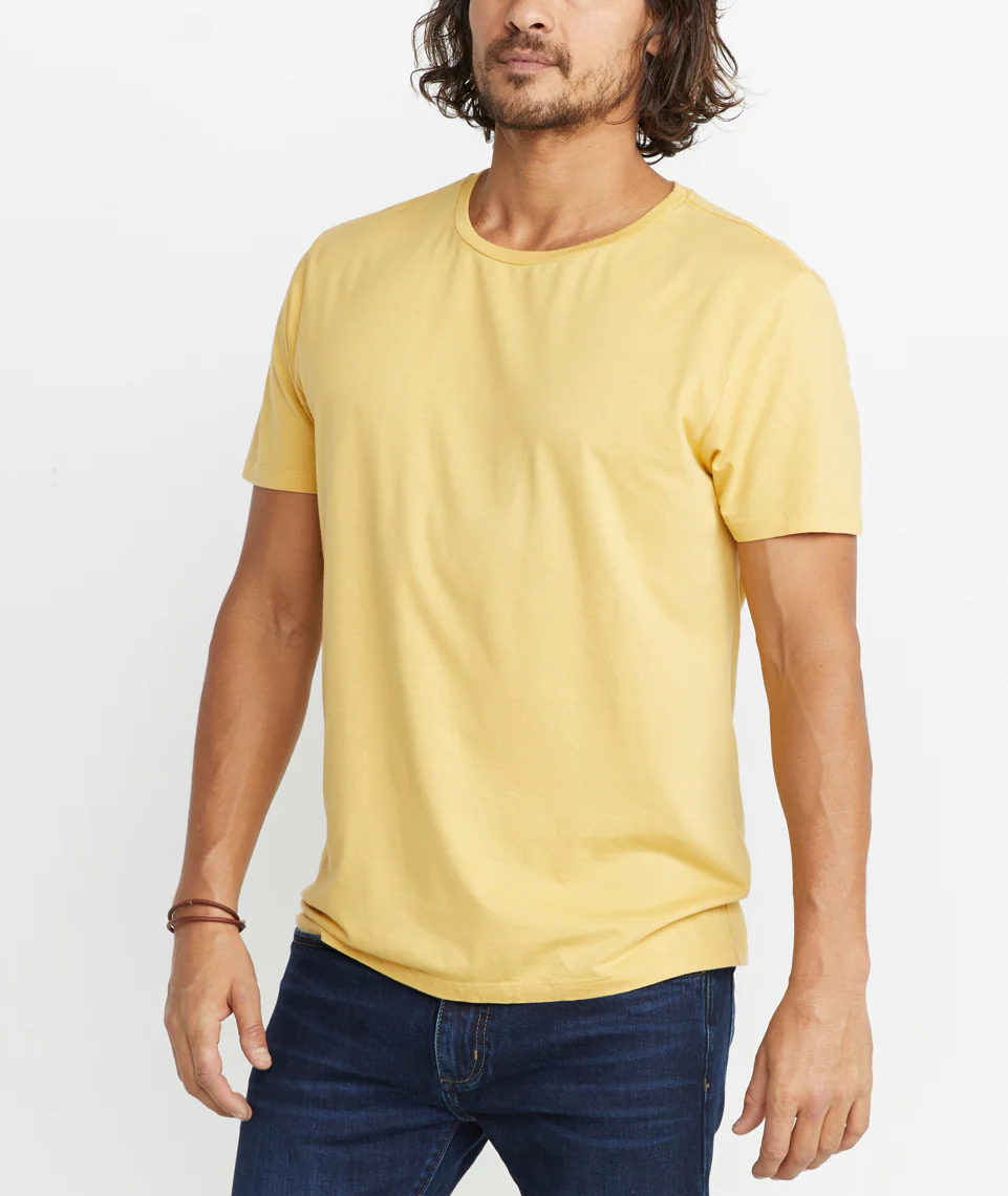 Signature Crewneck in Yellow Ochre