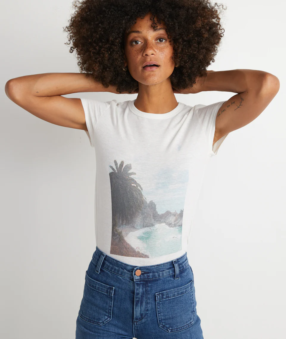 Big Sur Tee in Cream