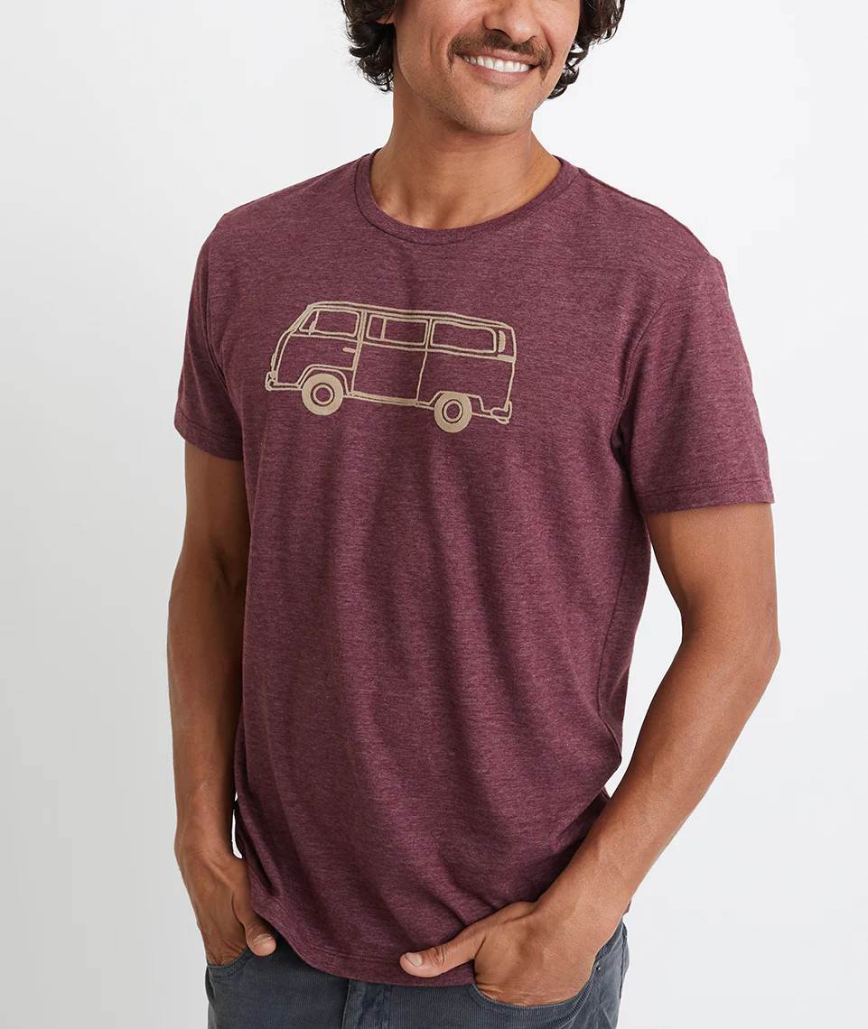 Bus Tee in Tawny Port