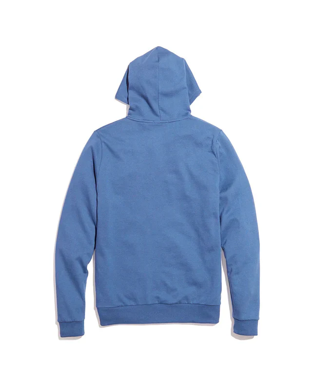 Mens Afternoon Full Zip Hoodie in Faded Navy