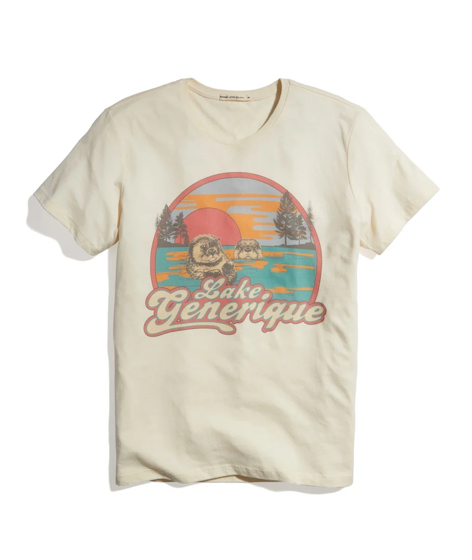 Re-Spun Graphic Tee in Natural