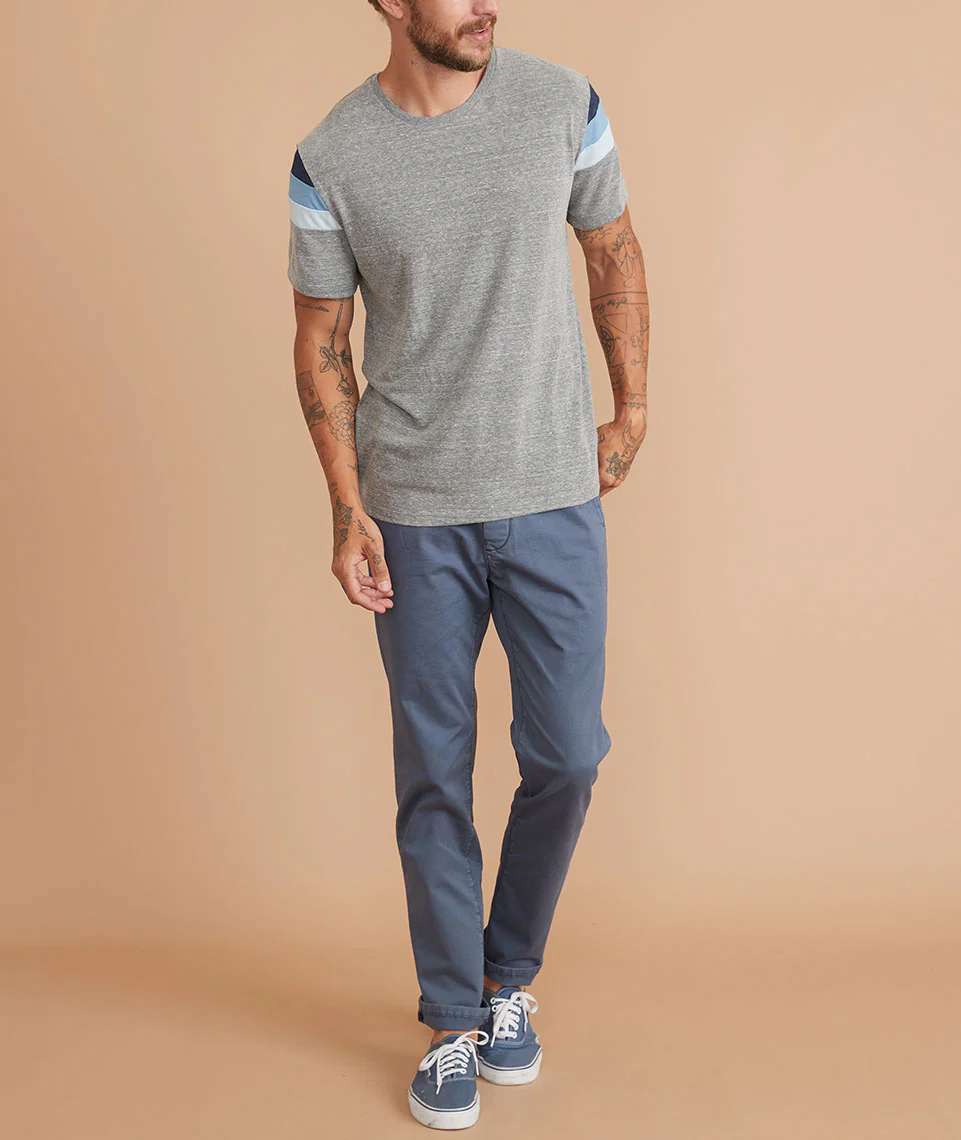 Banks Tee in Heather Grey