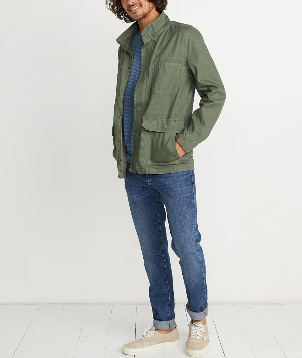 Hoover Utility Jacket in Faded Olive
