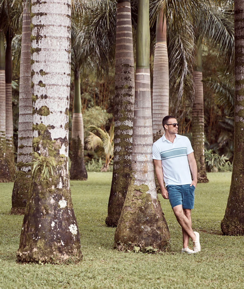 ML x L&F Arcadia Polo in Green/White