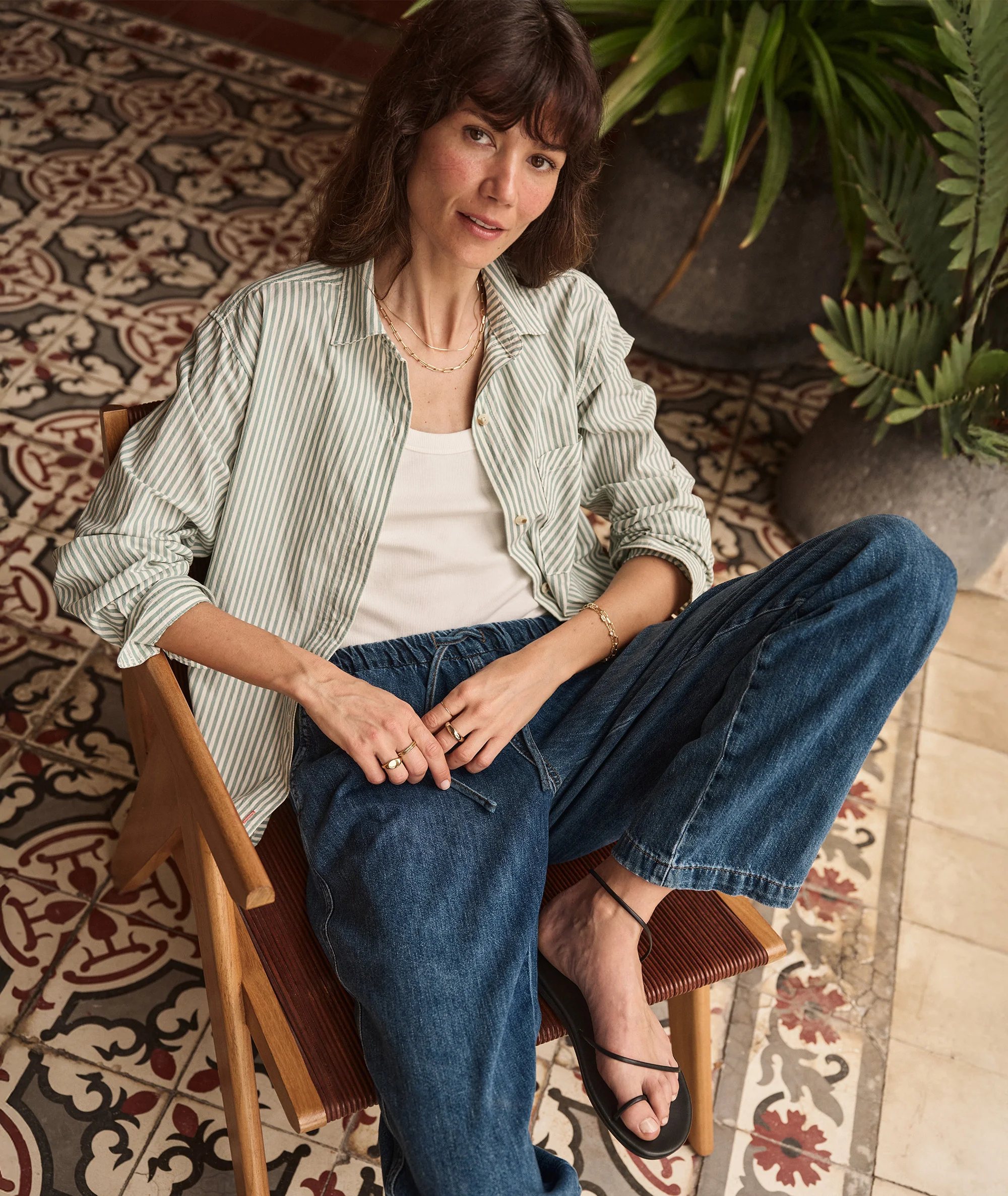 Jane Relaxed Shirt in Cali Poplin