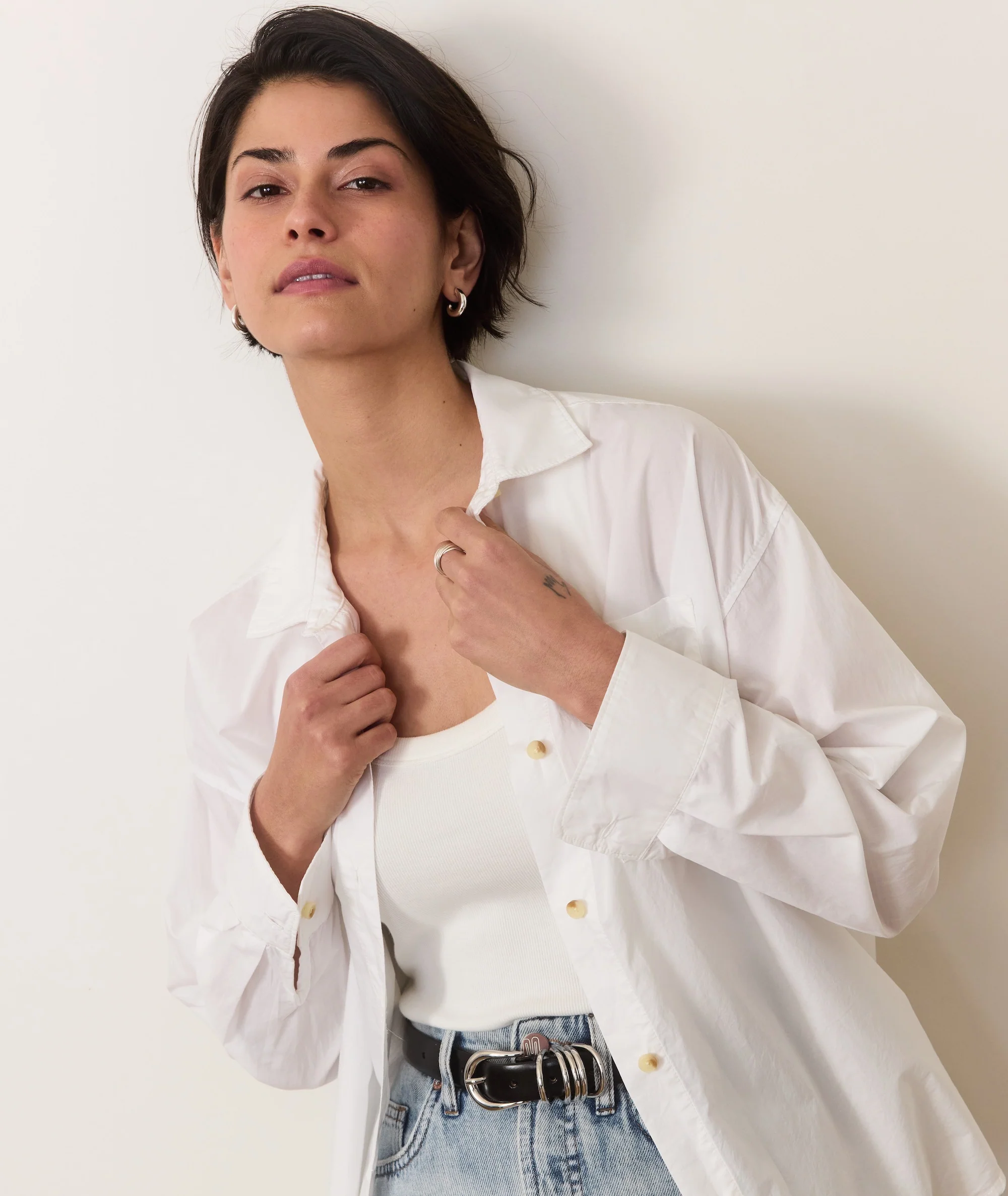 Gracey Oversized Shirt in Cali Poplin