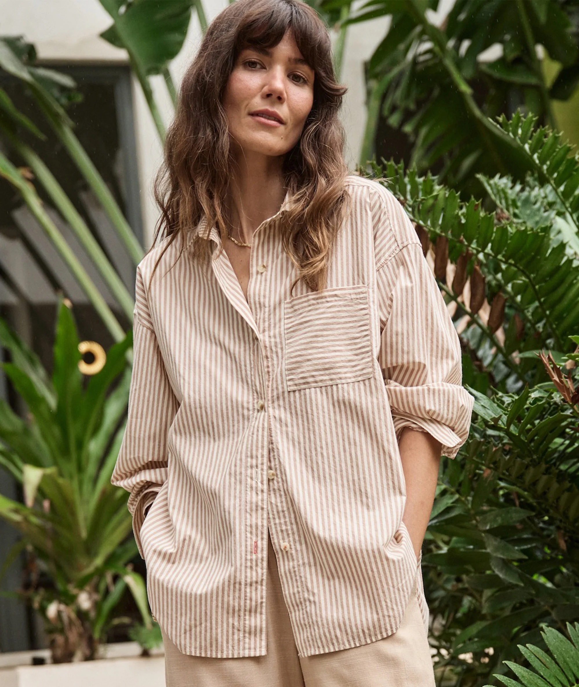 Gracey Oversized Shirt in Cali Poplin