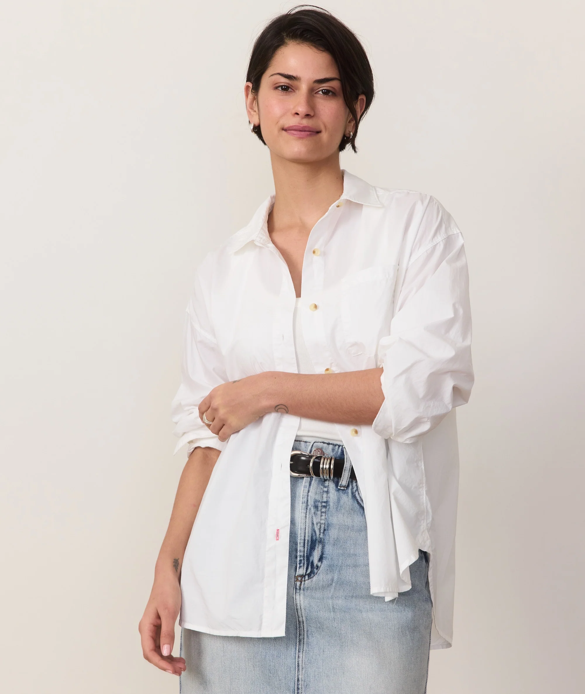 Gracey Oversized Shirt in Cali Poplin