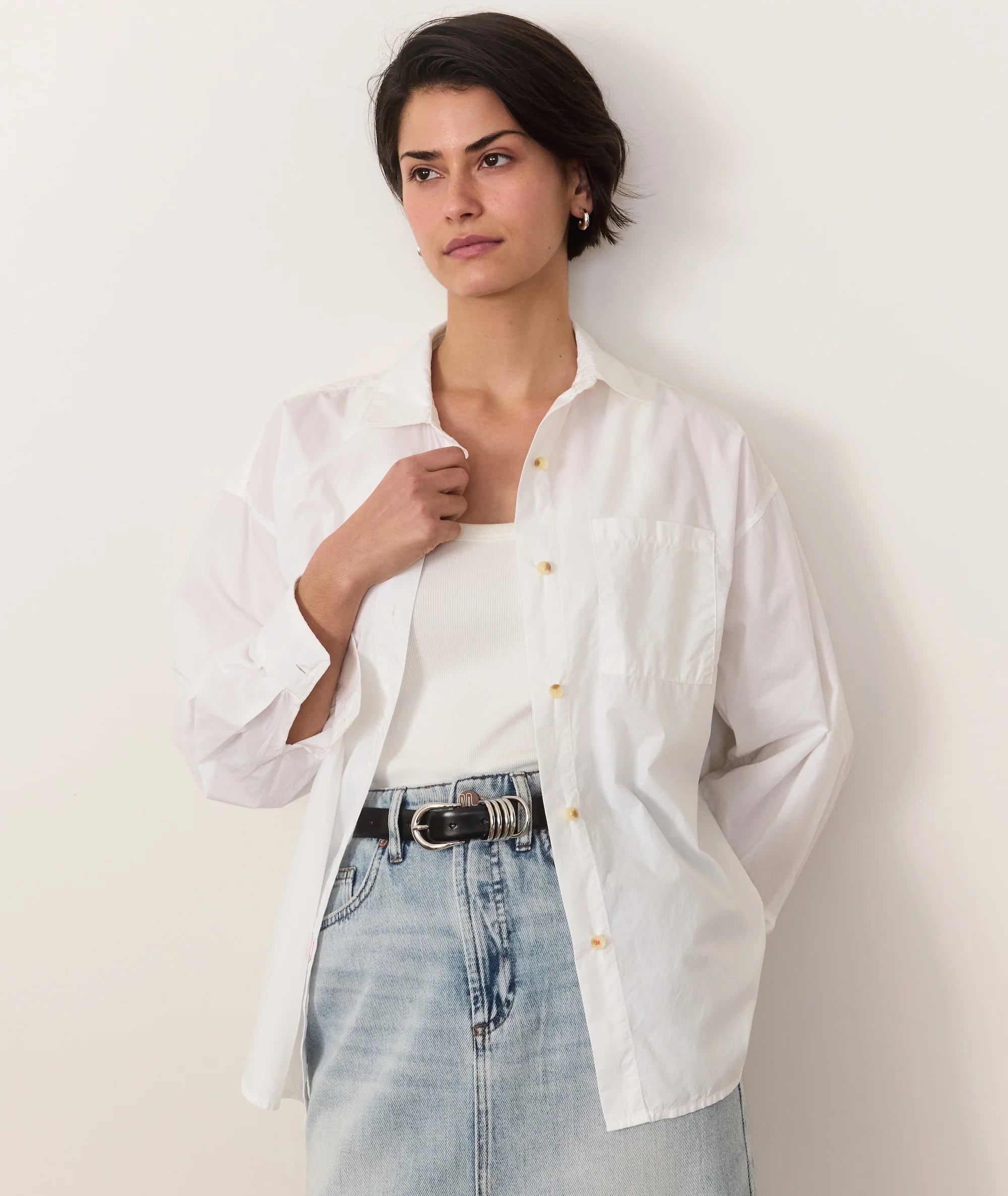 Gracey Oversized Shirt in Cali Poplin