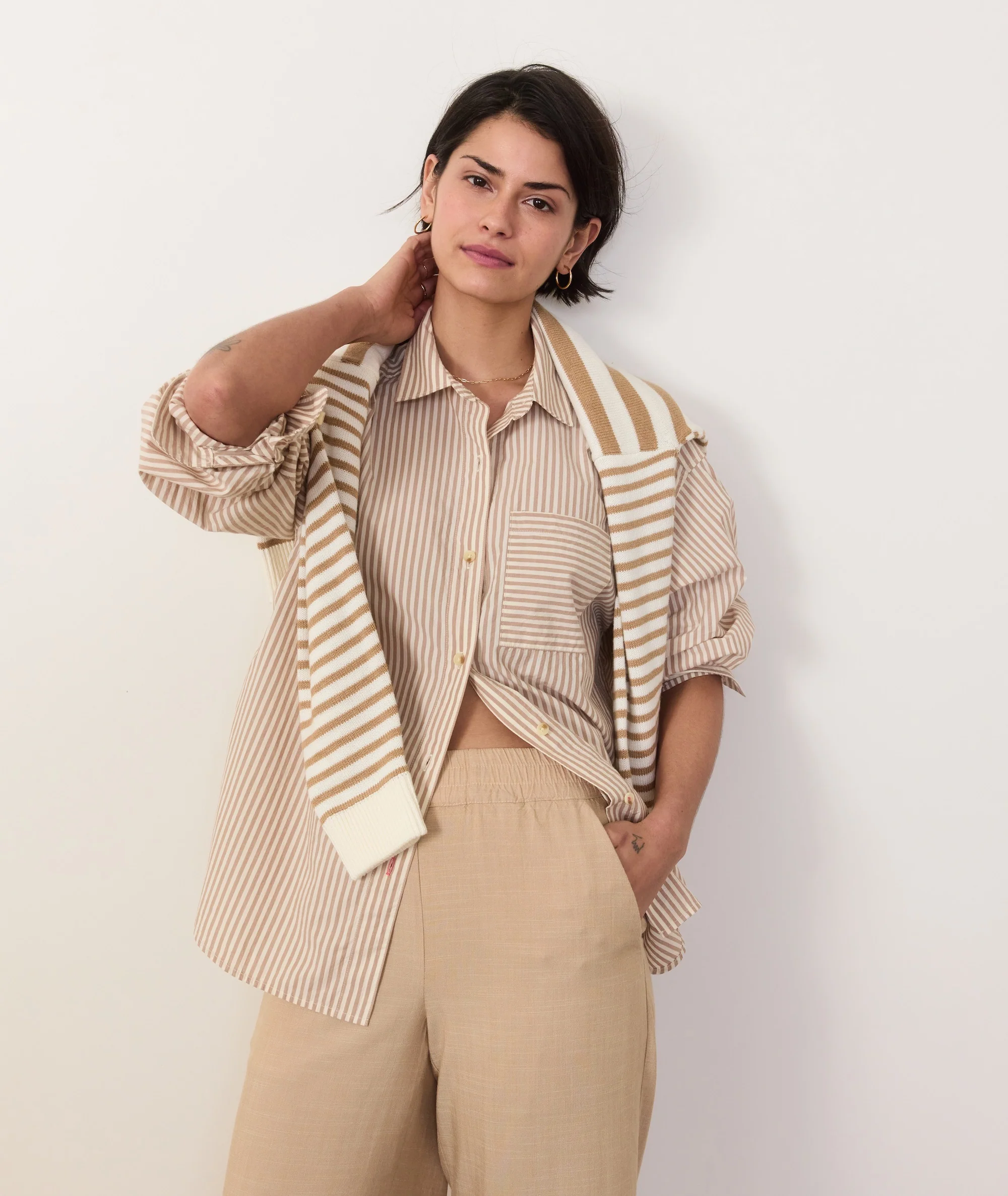 Gracey Oversized Shirt in Cali Poplin