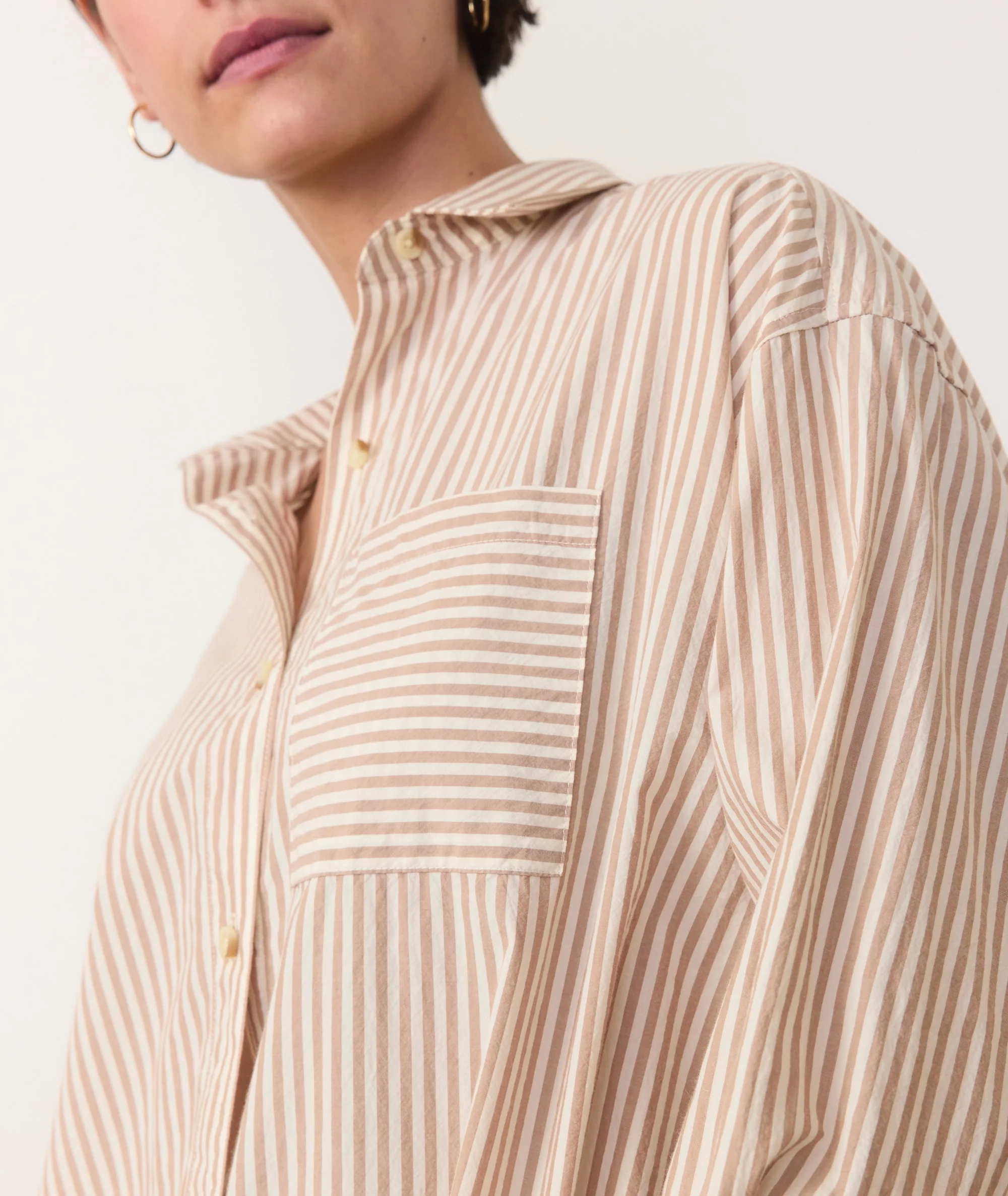 Gracey Oversized Shirt in Cali Poplin