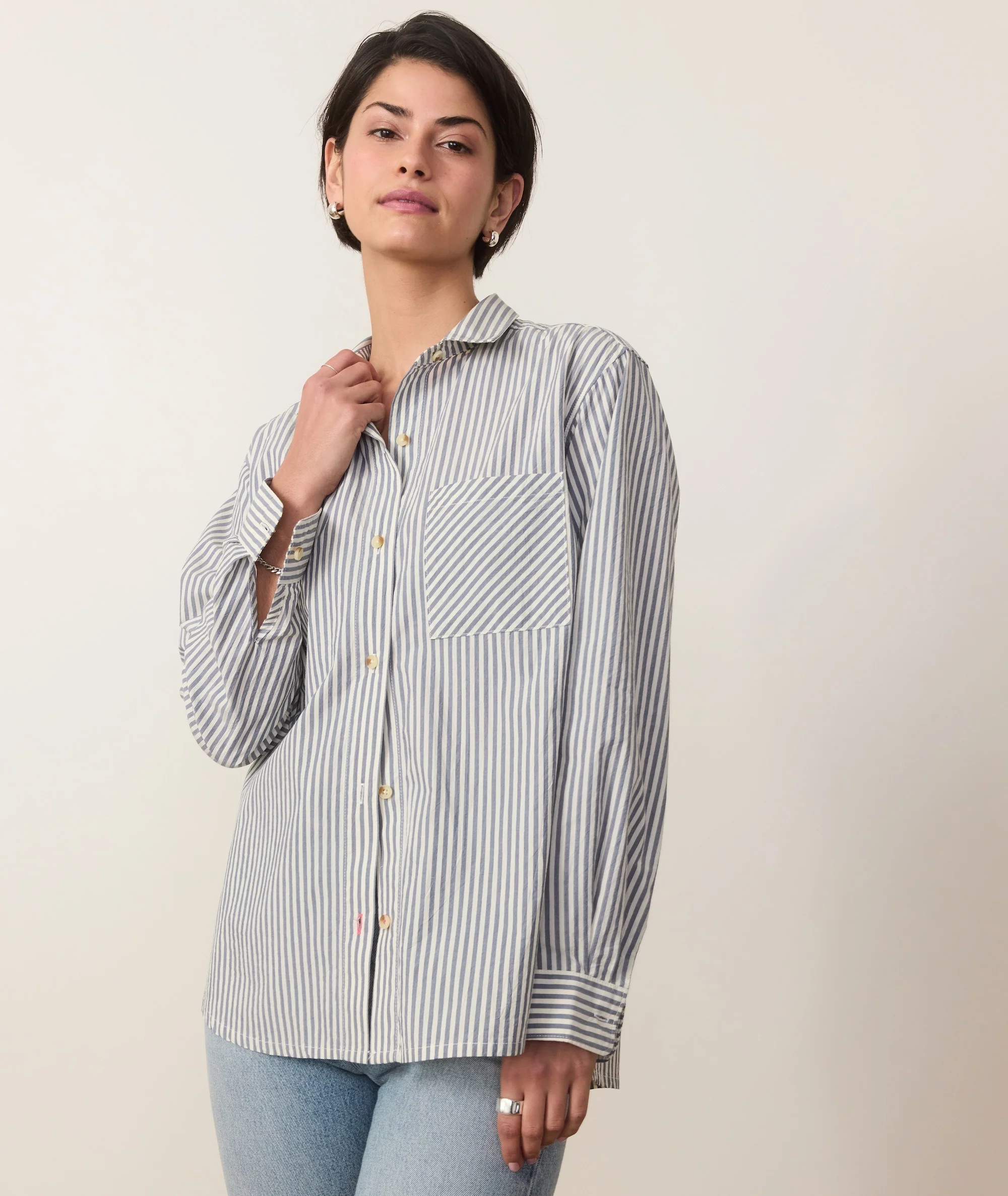 Jane Relaxed Shirt in Cali Poplin