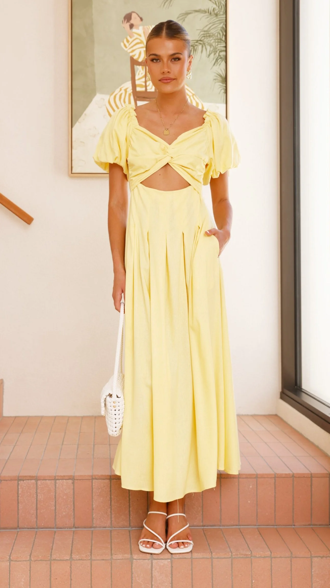 Christina Maxi Dress - Lemon