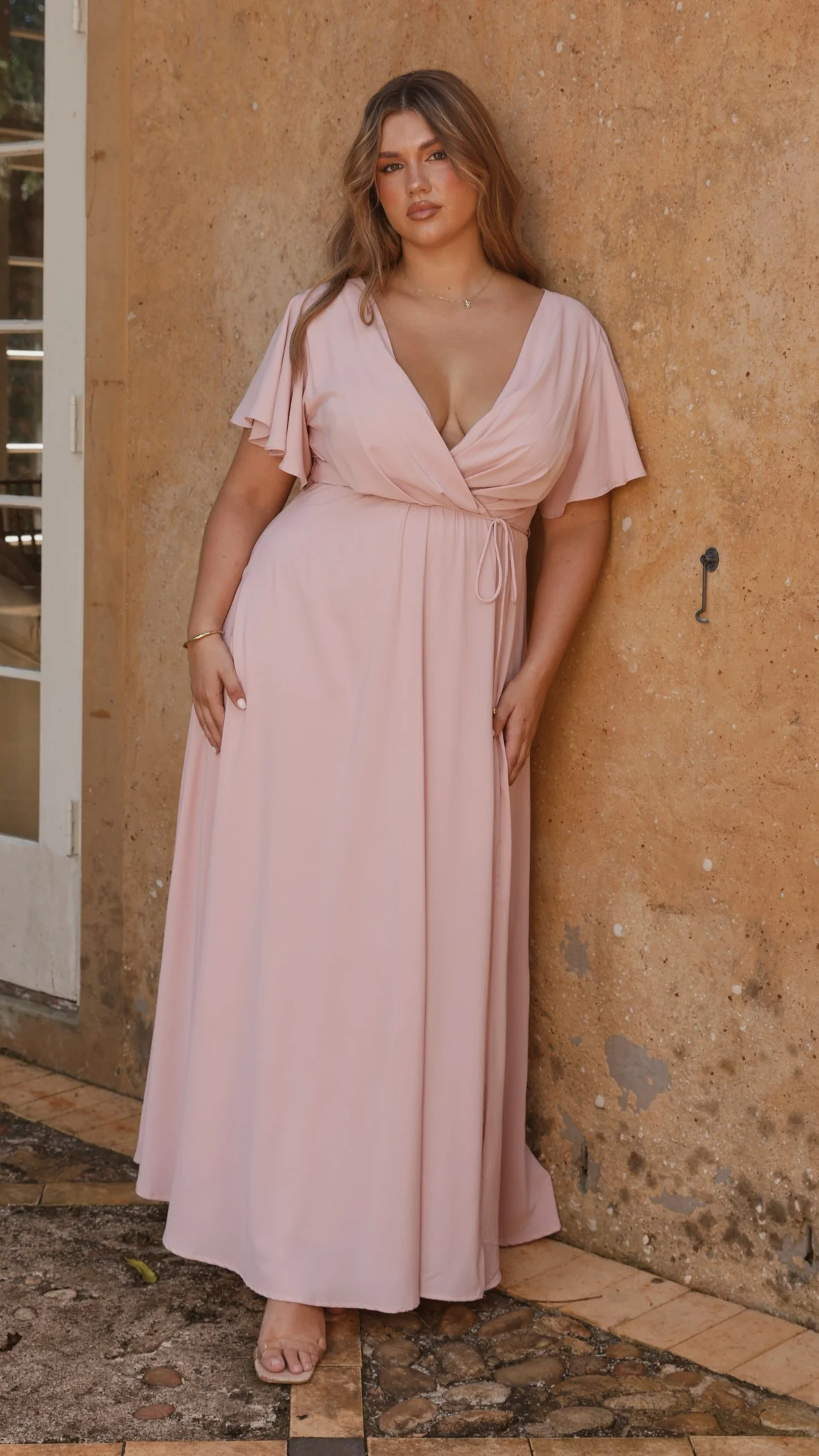 Charlize Maxi Dress - Dusty Pink