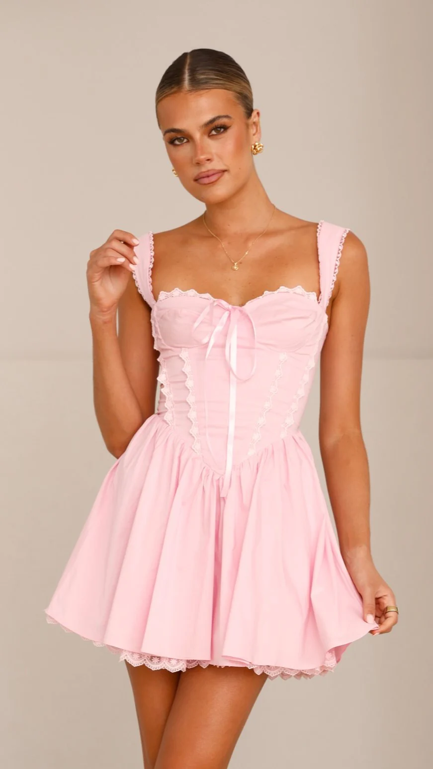 Avery Mini Dress - Pink