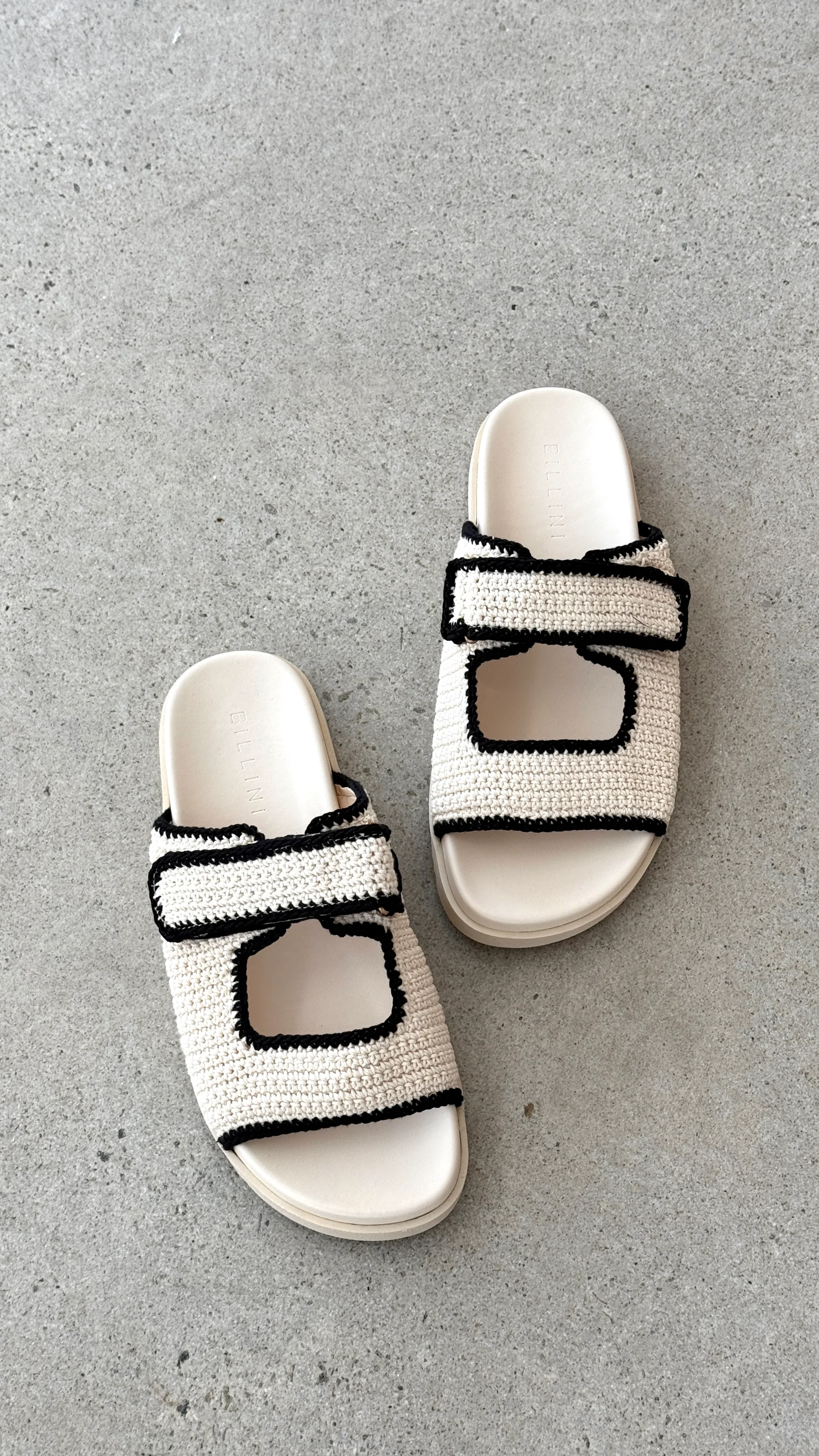 Abbot Sandals - White / Black Contrast