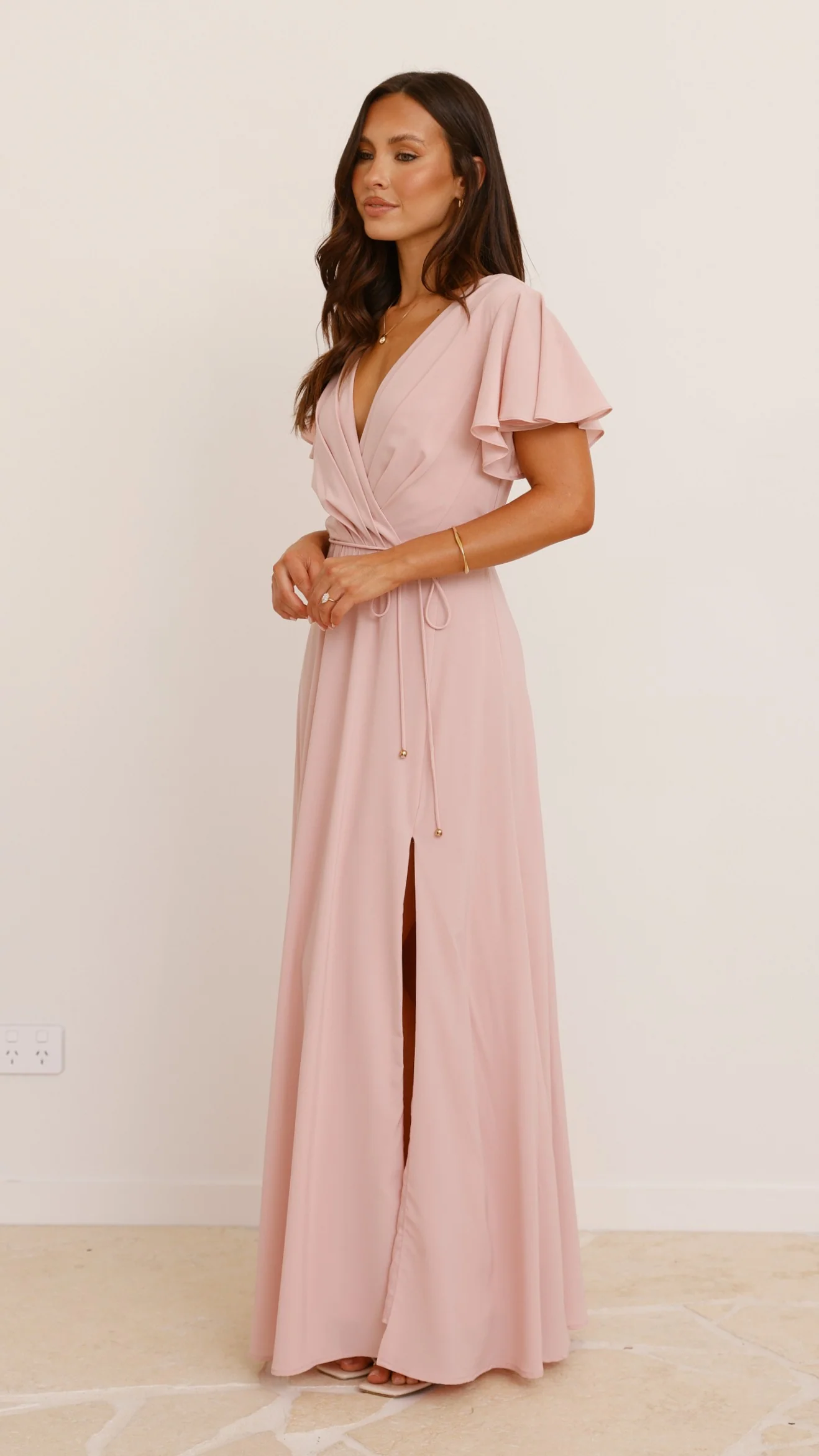 Charlize Maxi Dress - Dusty Pink