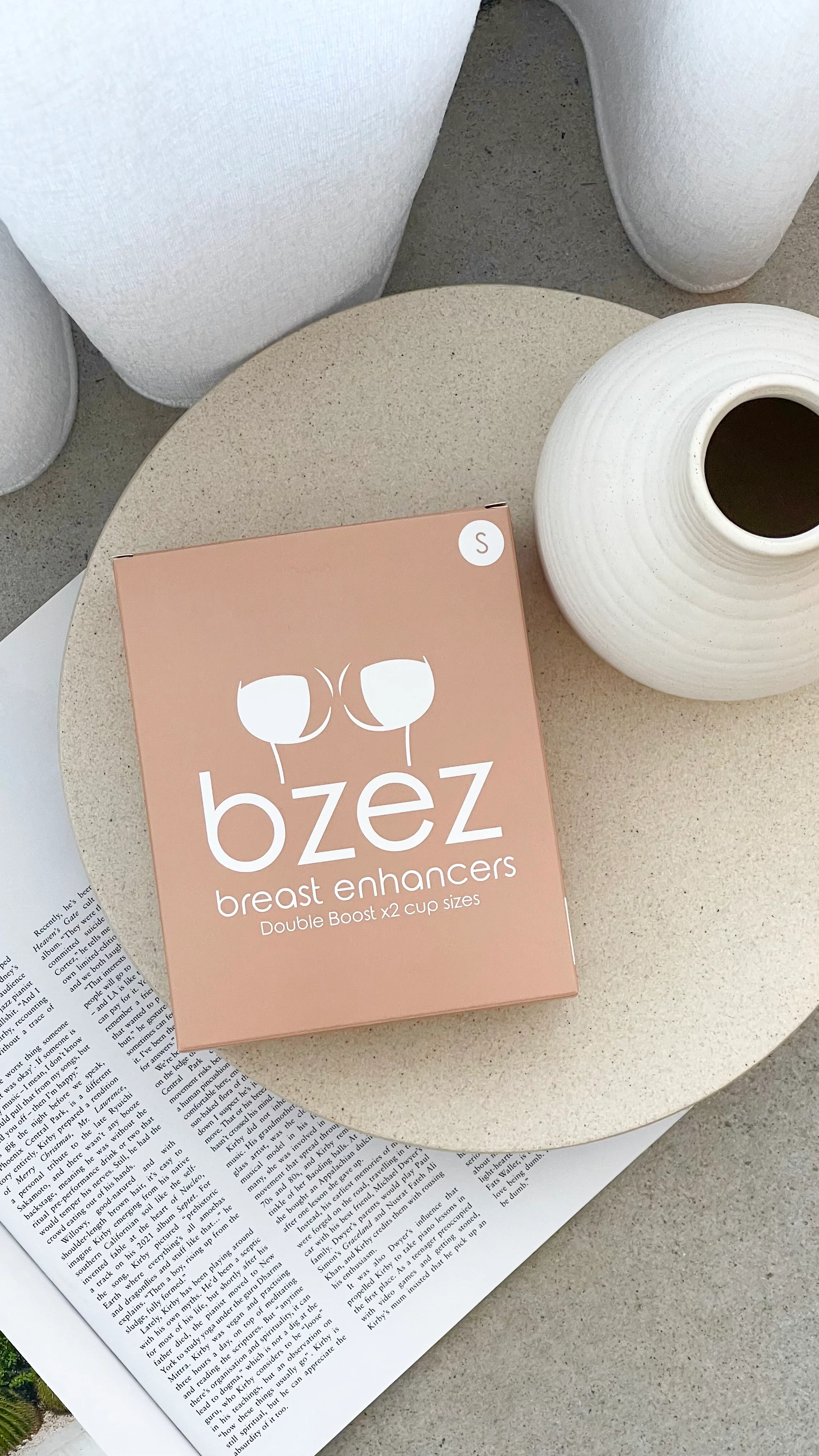 BZEZ Breast Enhancer Inserts - Double Boost - Bare