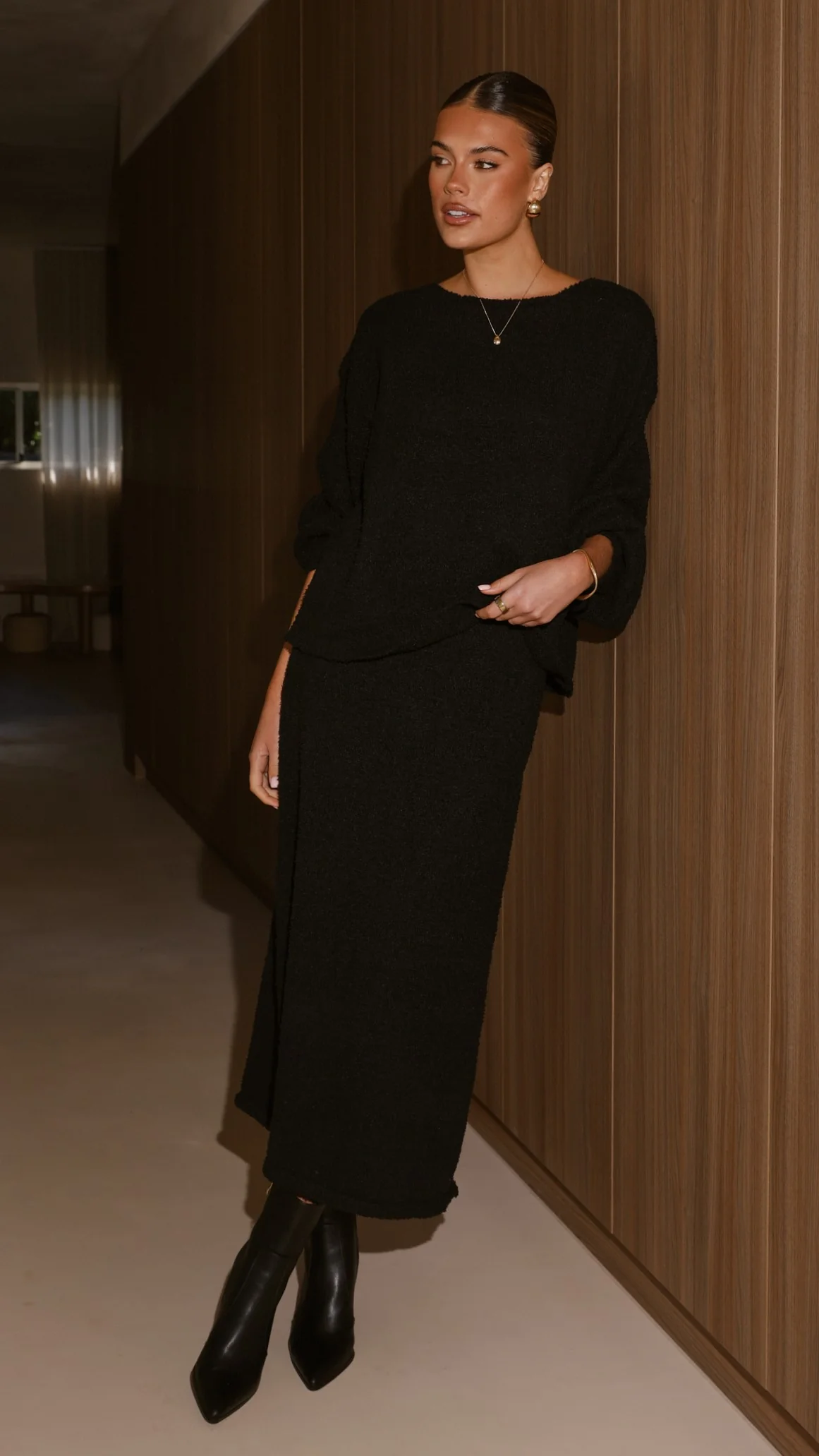 Cohen Knit Jumper - Black