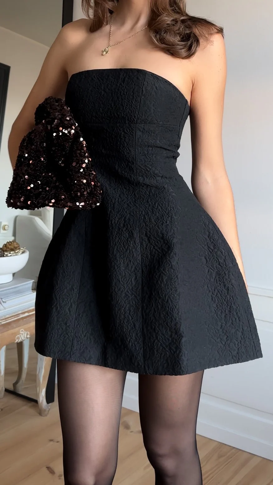 Evelyn Mini Dress - Black